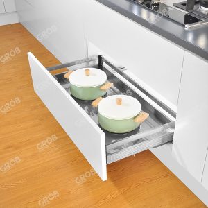 KỆ ĐỰNG XOONG NỒI INOX HỘP (LẮP ÂM TỦ) Grob - 5