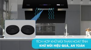 Máy hút mùi Pramie kính vát vẫy tay DE19-900 - 7 Máy hút mùi Pramie kính vát vẫy tay DE19-900