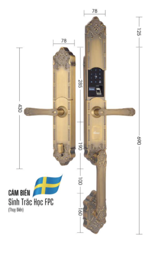 KHÓA THÔNG MINH ĐẠI SẢNH SL819 GB - APP WIFI