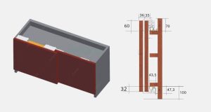 RAY TRƯỢT CỬA LÙA TREO GARIS GR69 - 6 RAY TRƯỢT CỬA LÙA TREO GARIS GR69 - 5