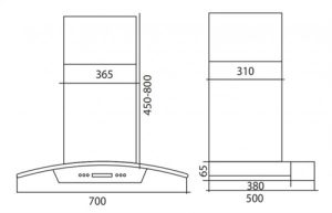 MÁY HÚT MÙI GIOVANI G-7430RST - 1 GIOVANI G-7430RST
