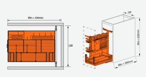 Giá gia vị dao thớt chai lọ Garis MM02.35N - 8 Giá gia vị dao thớt chai lọ Garis MM02.35N - 7