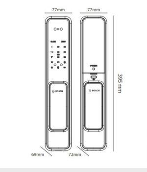 Khóa vân tay Bosch - App Wifi EL600 EU Nhập Khẩu - Màu Đen xám - 7 Khóa vân tay Bosch - App Wifi EL600 EU Nhập Khẩu - Màu Đen xám - 6
