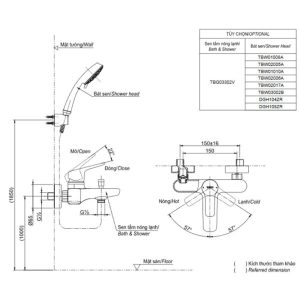 Bộ trộn nóng lạnh TOTO TBG03302V - 4 Bộ trộn nóng lạnh TOTO TBG03302V - 3