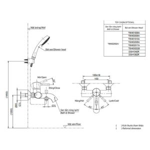 Bộ trộn nóng lạnh TOTO TBS02302V - 4 Bộ trộn nóng lạnh TOTO TBS02302V - 3