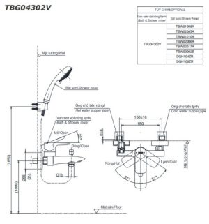 Bộ trộn nóng lạnh TOTO TBG04302V - 4 Bộ trộn nóng lạnh TOTO TBG04302V - 3