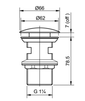 Bộ xả nhấn TOTO T6JV6 - 3