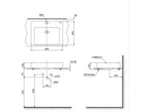 Chậu rửa lavabo TOTO LT951C - 4 Chậu rửa lavabo TOTO LT951C - 3
