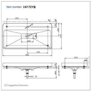 Chậu rửa lavabo đặt bàn TOTO LW172YB - 3