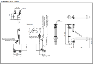 Vòi cảm ứng nhiệt độ TOTO TENA51AW/T7PW1 - 4 Vòi cảm ứng nhiệt độ TOTO TENA51AW/T7PW1 - 3