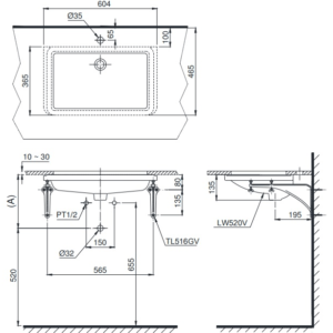 Chậu âm bàn TOTO LT520T - 4 Chậu âm bàn TOTO LT520T - 3