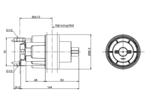 Phụ kiện âm tường TOTO TBN01101B - 3
