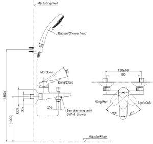 Sen tắm nóng lạnh Toto TBS04302V/DGH104ZR - 3