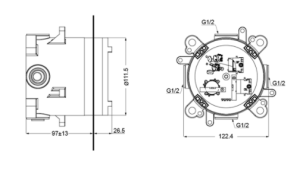 Phụ kiện âm tường TOTO TBN01001B - 4 Phụ kiện âm tường TOTO TBN01001B - 3