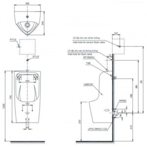 Bồn tiểu nam TOTO UT570T - 3