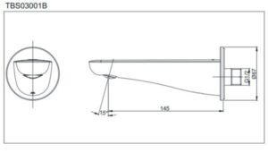 Vòi xả bồn GC TOTO TBS03001B - 3