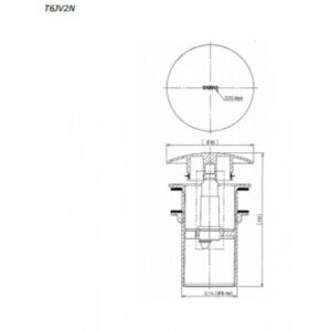 Bộ xả nhấn TOTO T6JV2N - 3