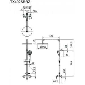 Sen cây nóng lạnh TOTO TX492SRRZ - 4 Sen cây nóng lạnh TOTO TX492SRRZ - 3
