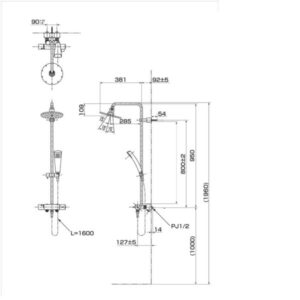 Sen cây nhiệt độ TOTO TMWB95ECR - 4 Sen cây nhiệt độ TOTO TMWB95ECR - 3