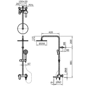Sen cây nóng lạnh TOTO TX492SCBR - 4 Sen cây nóng lạnh TOTO TX492SCBR - 3