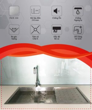 Chậu rửa inox Carysil IP-D100 (IB-P01) - 15 Chậu rửa inox Carysil IP-D100 (IB-P01) - 14