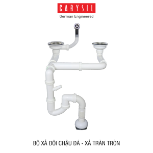 Bộ xả chậu rửa chén 2 hộc Carysil - 8 Bộ xả chậu rửa chén 2 hộc Carysil - 7
