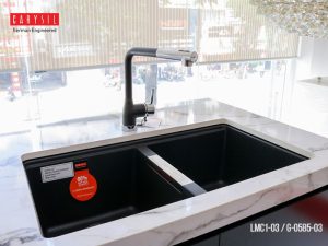 CHẬU RỬA CHÉN CARYSIL LMC1-03/NERA (ĐEN) - 3 CARYSIL LMC1-03/NERA