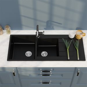 Chậu Rửa Chén Đá Nhân Tạo 2 Hộc Có Cánh CREAVE G-T11650K - 6 Chậu Rửa Chén Đá Nhân Tạo 2 Hộc Có Cánh CREAVE G-T11650K - 5