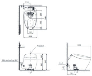 Bồn cầu điện tử TOTO NEOREST NX1 CS900VT - 3