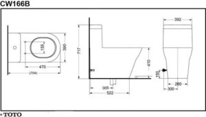 Bồn cầu TOTO CW166B/TC390CVK – Nắp êm - 3
