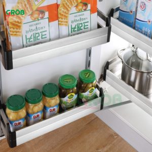 Tủ đồ khô 2 tầng inox hộp Grob - 12
