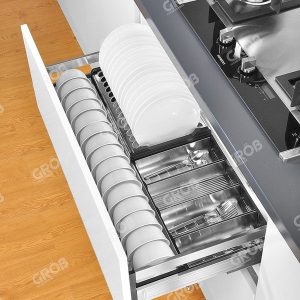 KỆ ĐỰNG BÁT ĐĨA ĐA NĂNG INOX HỘP (LẮP GẮN CÁNH) Grob - 7