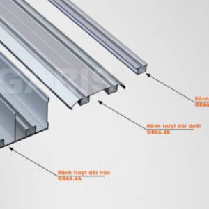 RAY TRƯỢT CỬA GỖ GR66 - 13 RAY TRƯỢT CỬA GỖ GR66 - 12