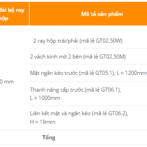 RAY HỘP GARIS TANDEMBOX GT6A - 3