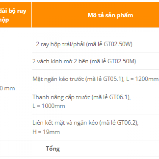 RAY HỘP GARIS TANDEMBOX GT6A - 2