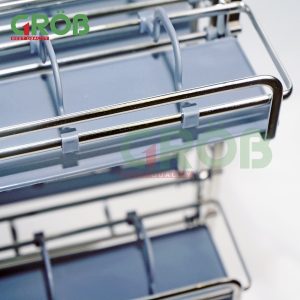 KỆ ĐỰNG DAO THỚT INOX SUS304 NAN OVAL Grob - 13