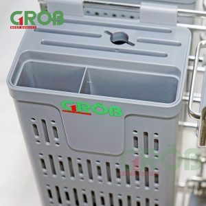 KỆ ĐỰNG DAO THỚT INOX SUS304 NAN OVAL Grob - 15