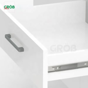 Ray Bi 3 Tầng inox 304 Không giảm chấn Grob - 24 Ray Bi 3 Tầng inox 304 Không giảm chấn Grob - 23