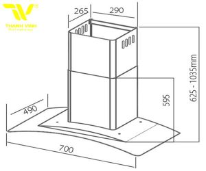 Máy Hút Mùi Giovani G-70 Cristal - 16