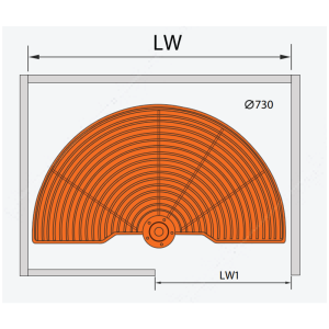 Giá xoay inox nan Garis GS01.80C - 6 Giá xoay inox nan Garis GS01.80C - 5