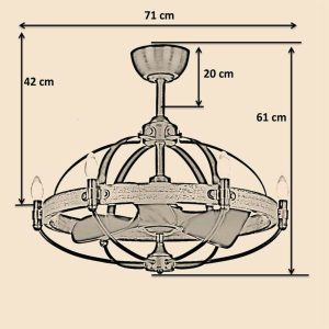 Quạt trần Monalisa Mr Vũ Fan - 8 Quạt trần Monalisa Mr Vũ Fan - 7