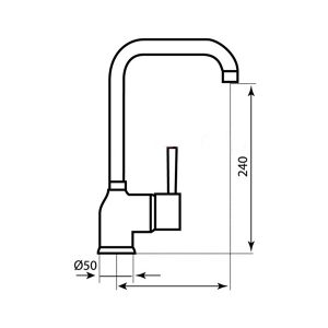 VÒI RỬA CARYSIL G-2551-03/NERA (ĐEN) - 1 CARYSIL G-2551-03/NERA