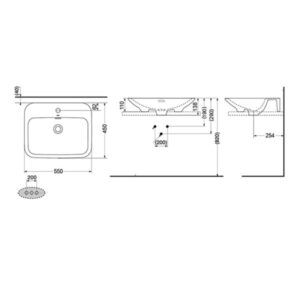 Chậu rửa lavabo đặt bàn TOTO LW160B - 4 Chậu rửa lavabo đặt bàn TOTO LW160B - 3