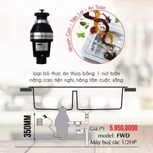 Máy Hủy Rác Carysil Việt Nam 1/2HP - 15