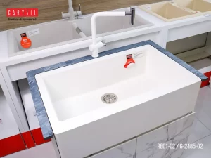 CHẬU RỬA CHÉN CARYSIL REC1-02/SNOVA (TRẮNG) - 3 CARYSIL REC1-02/SNOVA