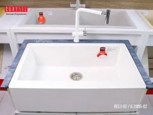 CHẬU RỬA CHÉN CARYSIL REC1-02/SNOVA (TRẮNG) - 2 CARYSIL REC1-02/SNOVA