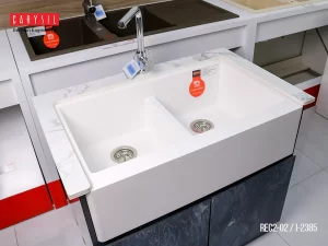 CHẬU RỬA CHÉN CARYSIL REC2-02/SNOVA (TRẮNG) - 3 CARYSIL REC2-02/SNOVA