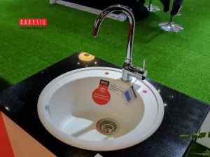 CHẬU RỬA CHÉN CARYSIL ROA1-02/SNOVA (TRẮNG) - 2 CARYSIL ROA1-02/SNOVA