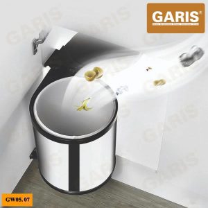 Thùng rác tròn inox 7 lít cánh mở GARIS GW05.07 - 8 Thùng rác tròn inox 7 lít cánh mở GARIS GW05.07 - 7