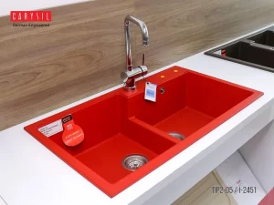 CHẬU RỬA CHÉN CARYSIL TIP2-05/RED (ĐỎ) - 2 CARYSIL TIP2-05/RED